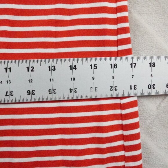 J.Crew Striped Poplin Trimmed Dress Womens Small Red White Preppy - Picture 8 of 12